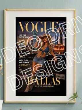 Vogue Inspired Dallas 11x17 Print